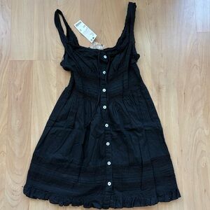 Urban Outfitters Black Button Down Dress